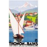 Affiche - Thonon les Bains Le Lac - 40x60 Giclée