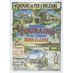 Affiche - Chateaux de Touraine - 40x60 Giclée