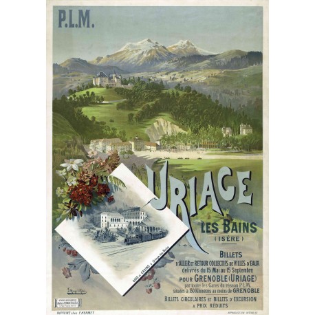 Affiche - Uriage les Bains Ville Thermale - 40x60 Giclée