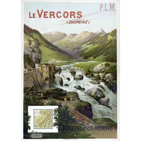 Affiche - Le Vercors dans le Dauphine - 40x60 Giclée