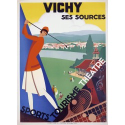 Affiche - Vichy Ses Sources - 40x60 Giclée