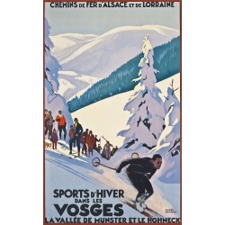 Affiche - Vallee de Munster dans les Vosges - 40x60 Giclée