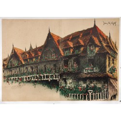 Aff. 117x83cm - Deauville Maison du Blessé Signée par l'auteur