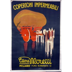 Aff. 143x200cm - Copertoni Impermeabili Charette Ettore Moretti