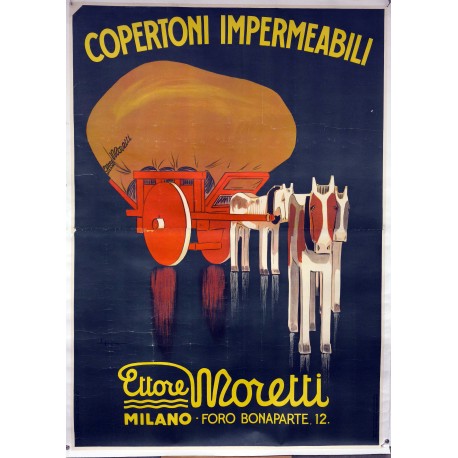 Aff. 143x200cm - Copertoni Impermeabili Charette Ettore Moretti