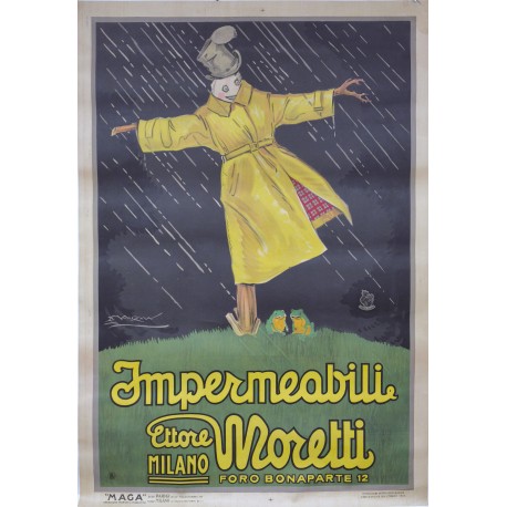 Aff. 140x200cm - Impermeabili Epouvantail Ettore Moretti