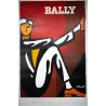 Aff. 120x170cm - Bally Homme Assis Chaussures Orange