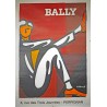 Aff. 120x170cm - Bally Homme Assis Chaussures Orange Perpignan