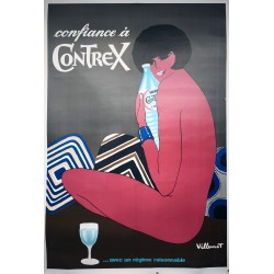 Aff. 120x175cm - Confiance à Contrex avec un Régime Raisonnable