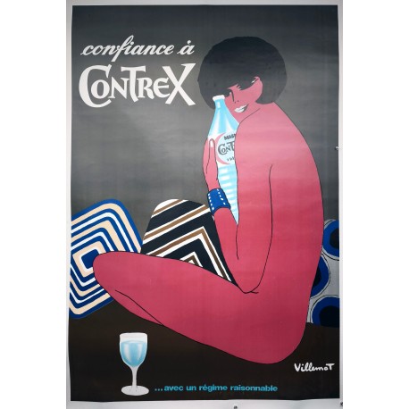 Aff. 120x175cm - Confiance à Contrex avec un Régime Raisonnable
