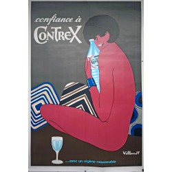 Aff. 120x175cm - Confiance à Contrex avec un Régime Raisonnable