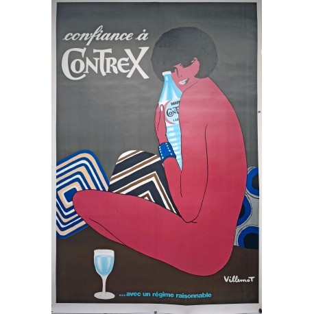 Aff. 120x175cm - Confiance à Contrex avec un Régime Raisonnable