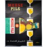 Aff. 118x155cm - Meuse Pils Grande Bière Familiale de Luxe