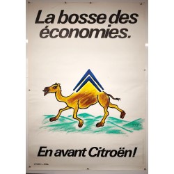 Aff. 120x176cm - La Bosse des Economies Citroën Chameau