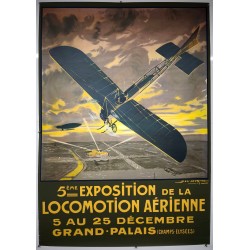 Aff. 115x162cm - 5eme Exposition de la Locomotion Aérienne