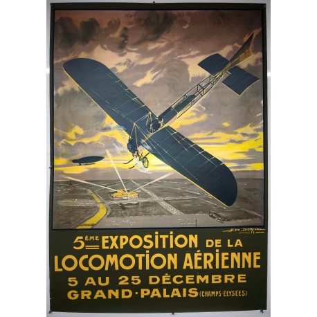 Aff. 115x162cm - 5eme Exposition de la Locomotion Aérienne