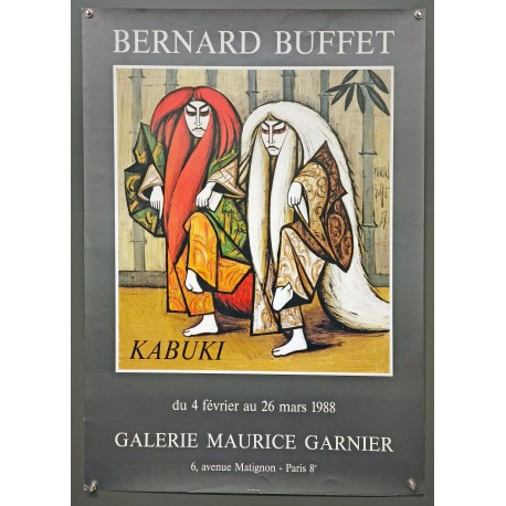 Aff. 56x78cm - Bernard Buffet Galerie Maurice Garnier Kabuki