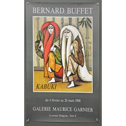 Aff. 56x78cm - Bernard Buffet Galerie Maurice Garnier Kabuki