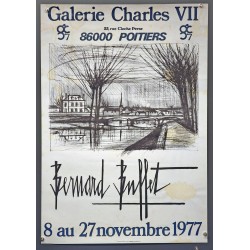 Aff. 56x80cm - Bernard Buffet Galerie Charles VII Poitiers