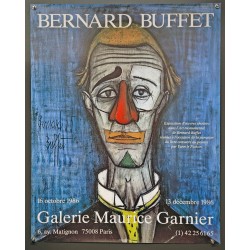 Aff. 58x74cm - Bernard Buffet Galerie Maurice Garnier Clown