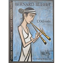Aff. 56x78cm - Bernard Buffet Galerie Maurice Garnier L'Odyssée