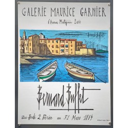 Aff. 50x68cm - Bernard Buffet Galerie Maurice Garnier Port Saint Tropez