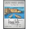 Aff. 50x68cm - Bernard Buffet Galerie Maurice Garnier Port Saint Tropez