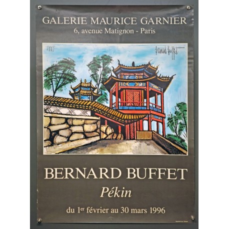 Aff. 56x78cm - Bernard Buffet Galerie Maurice Garnier Pékin A