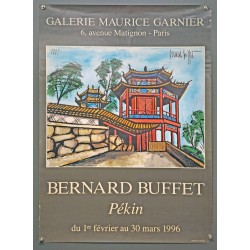 Aff. 56x78cm - Bernard Buffet Galerie Maurice Garnier Pékin A-