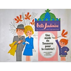 Aff. 112x68cm - La Belle Jardinière Une Mode du Tonnerre pour la Rentrée