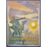 Aff. 57x78cm - Exposition Internationale de Locomotion Aérienne 1909 Grand Palais Paris