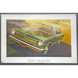 Aff. 80x53cm - Rambler American 1967 Voiture Verte