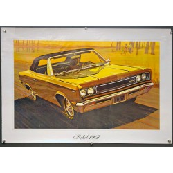 Aff. 80x53cm - Rebel 1967 Voiture Jaune