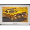Aff. 80x53cm - Rebel 1967 Voiture Jaune