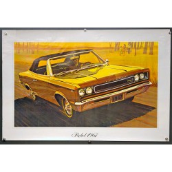 Aff. 80x53cm - Rebel 1967 Voiture Jaune