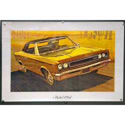 Aff. 80x53cm - Rebel 1967 Voiture Jaune A