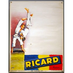 Aff. 50x65cm - Anisette Liqueur Ricard Judo