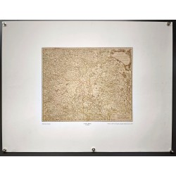 Aff. 65x50cm - Carte du Limousin Gravée par Robert de Vaugondy en 1753