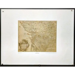 Aff. 65x50cm - Carte du Poitou Gravée par Robert de Vaugondy en 1753