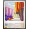 Aff. 50x65cm - Saviem Opération Tableau de Bord Route de Montagne Avec Partie à Découper