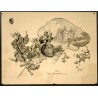 Aff. 52x68cm - Louis Eschenauer Scène Festive devant Chateau