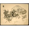 Aff. 52x68cm - Louis Eschenauer Scène Festive devant Chateau Etat B