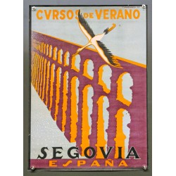 Aff. 38x52cm - Cursos de Verano Segovia Espana