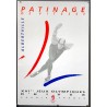 Aff. 54x80cm - 16eme Jeux Olympiques d'Hiver Albertville 1992 Patinage Artistique