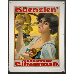 Aff. 46x60cm - Küenzlen's Alkoholfreier Citronensaft