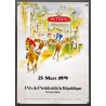 Aff. 39x58cm - Prix du Président de la République Sweepstake Chevaux Métro Auteuil