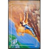 Aff. 40x60cm - Volvic L'Escalade dans la Chaine des Puys
