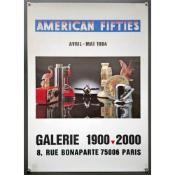Aff. 44x62cm - American Fifties Bibelots Galerie 1900 2000