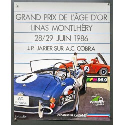 Aff. 49x59cm - Grand Prix de l'Age d'Or Linas Montlhéry 1986
