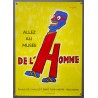 Aff. 48x60cm - Allez au Musée de l'Homme Etat A+